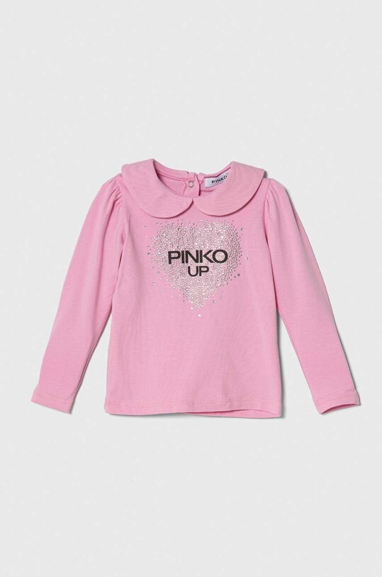 Лонгслів для немовлят Pinko Up з еластаном рожевий F3PINGTH026