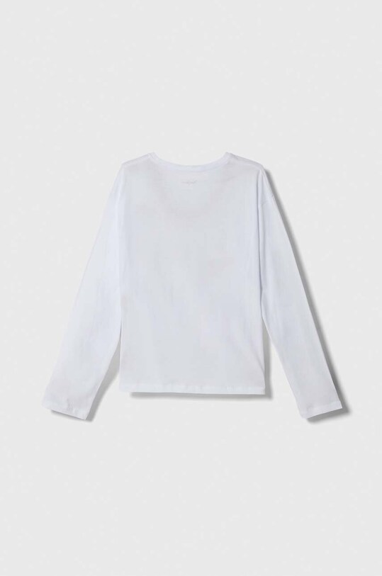 Хлопковый детский лонгслив Pepe Jeans PG503043 белый AW23