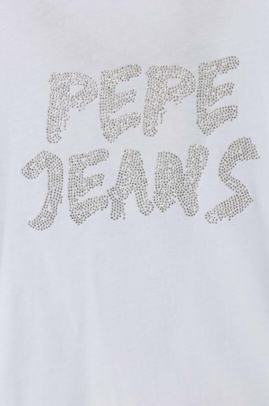 Dziewczynka Pepe Jeans longsleeve bawełniany dziecięcy PG503043 biały