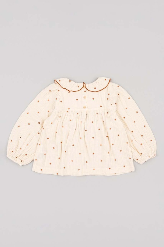 zippy bluzka bawełniana dziecięca 3105520401 beżowy AW23