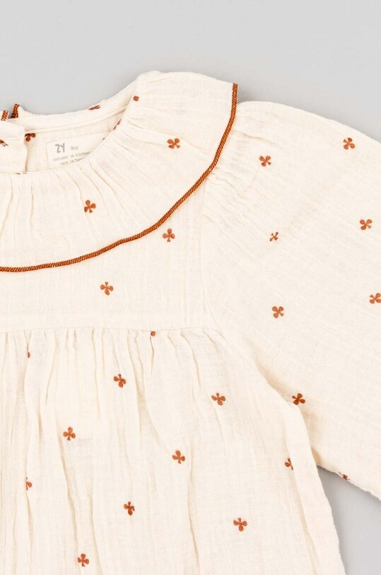 Fete zippy bluza de bumbac pentru copii 3105520401 bej