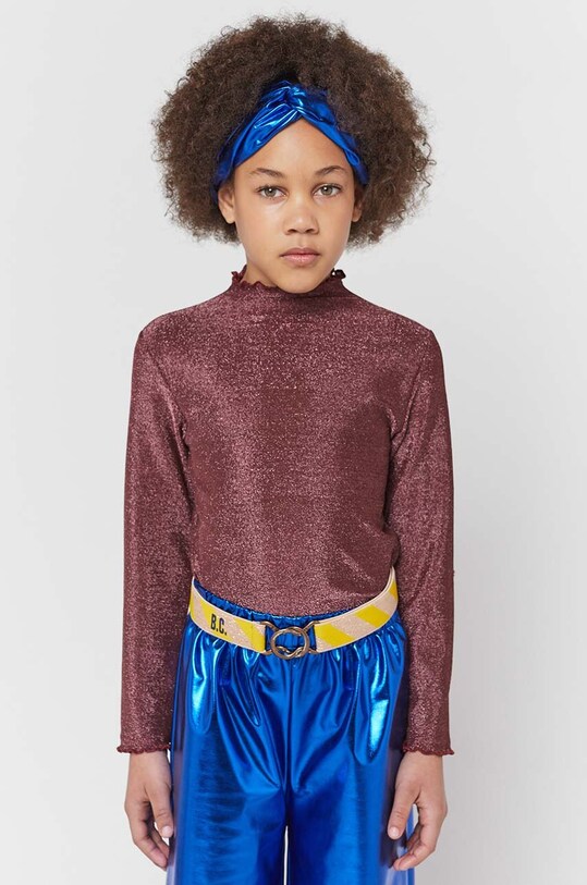 Bobo Choses longsleeve copii uni burgundia 223FC001