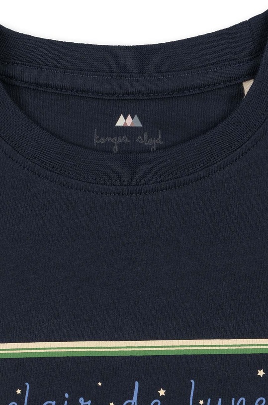 Konges Sløjd gyerek pamut hosszú ujjú felső sötétkék KS5945