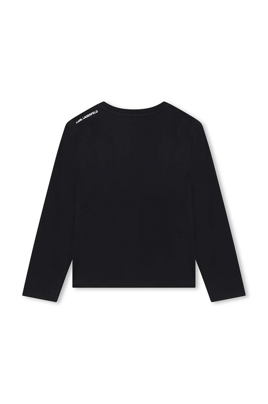 Παιδικό βαμβακερό μακρυμάνικο Karl Lagerfeld Z25418.114.150 μαύρο AW23