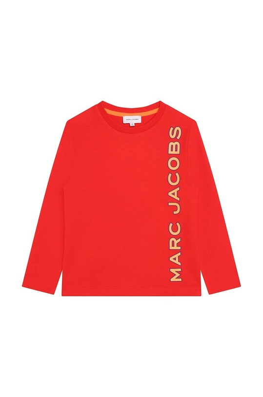 Marc Jacobs longsleeve bawełniany dziecięcy nadruk czerwony W25602.86.108