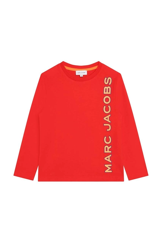 Marc Jacobs longsleeve din bumbac pentru copii print rosu W25602.86.108