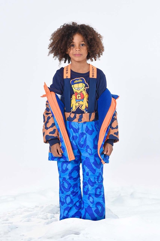 Marc Jacobs gyerek pamut hosszú ujjú felső x Garfield sötétkék W25607.114.150