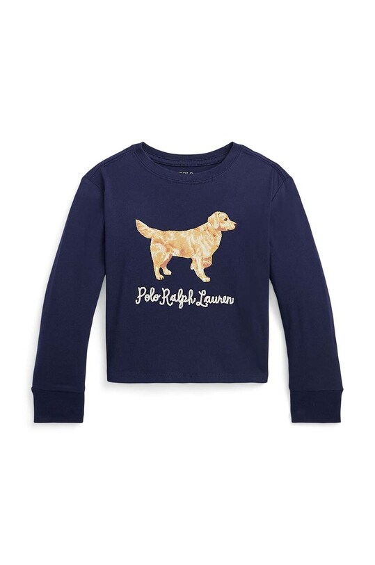 Παιδικό βαμβακερό μακρυμάνικο Polo Ralph Lauren 312916817001 σκούρο μπλε AW23