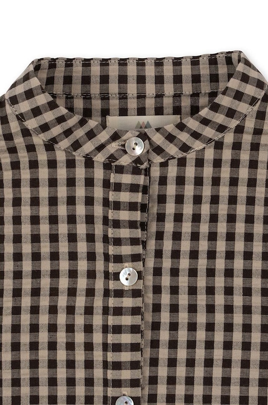 Konges Sløjd koszula bawełniana dziecięca brązowy KS6450