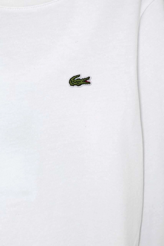 Хлопчик Дитячий бавовняний лонгслів Lacoste TJ1123 білий