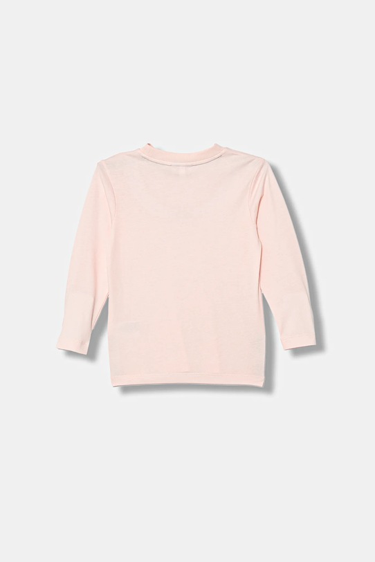 Lacoste longsleeve bawełniany dziecięcy TJ1123 różowy AW25