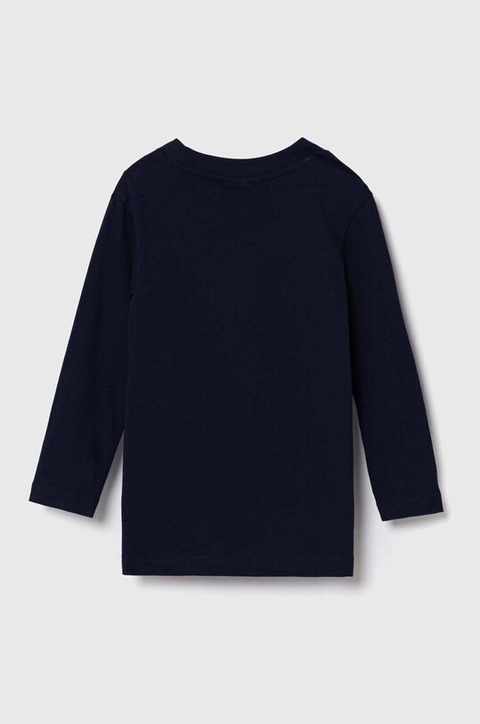Lacoste longsleeve bawełniany dziecięcy TJ1123 granatowy AW24