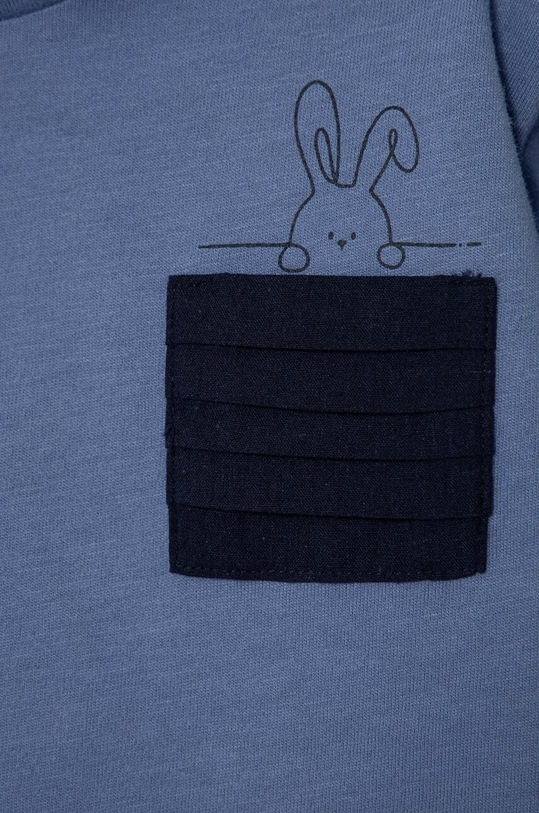 Fiú United Colors of Benetton baba pamut hosszú ujjú 3VR5A103E.W.SEASONAL kék