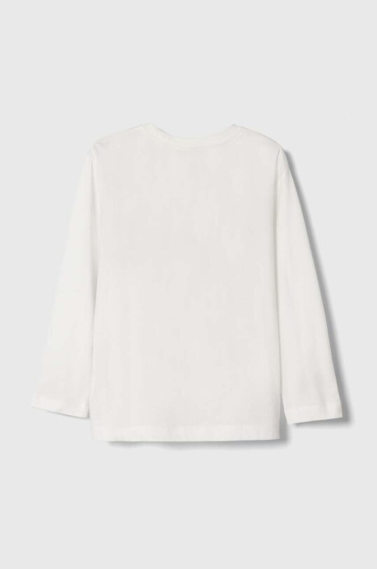 United Colors of Benetton longsleeve bawełniany dziecięcy 3VR5C10DN.G.SEASONAL biały AW23