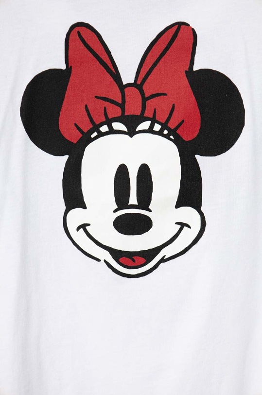Lány United Colors of Benetton gyerek pamut hosszú ujjú felső x Disney 3096C10G0.G.SEASONAL fehér