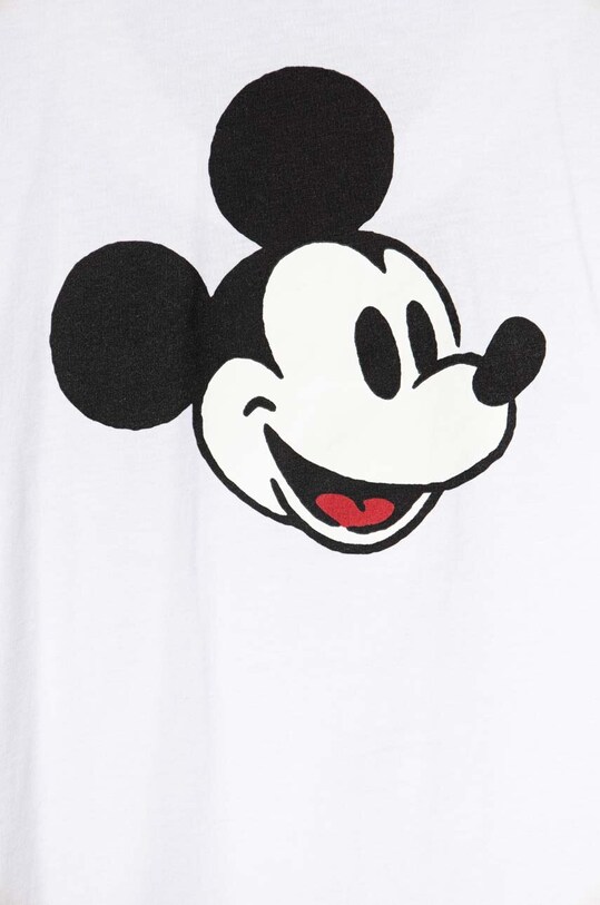 Fete United Colors of Benetton longsleeve din bumbac pentru copii x Disney 3096C10G0.G.SEASONAL alb
