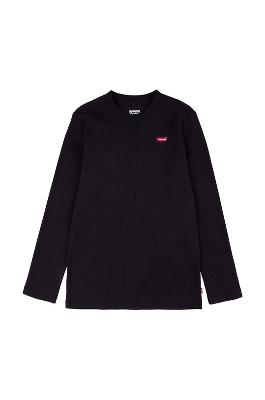 Dětské tričko s dlouhým rukávem Levi's kulatý černá 9EG892