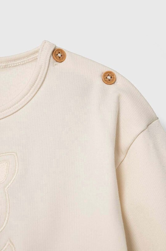 Chłopiec United Colors of Benetton longsleeve niemowlęcy 36MJA103R.W.SEASONAL beżowy
