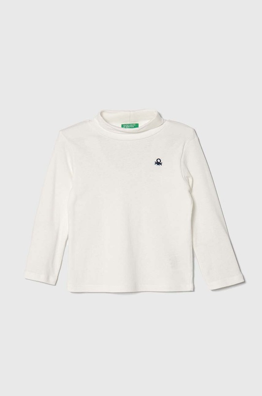 United Colors of Benetton longsleeve bawełniany dziecięcy bawełna beżowy 3FHAG105E.P.SEASONAL