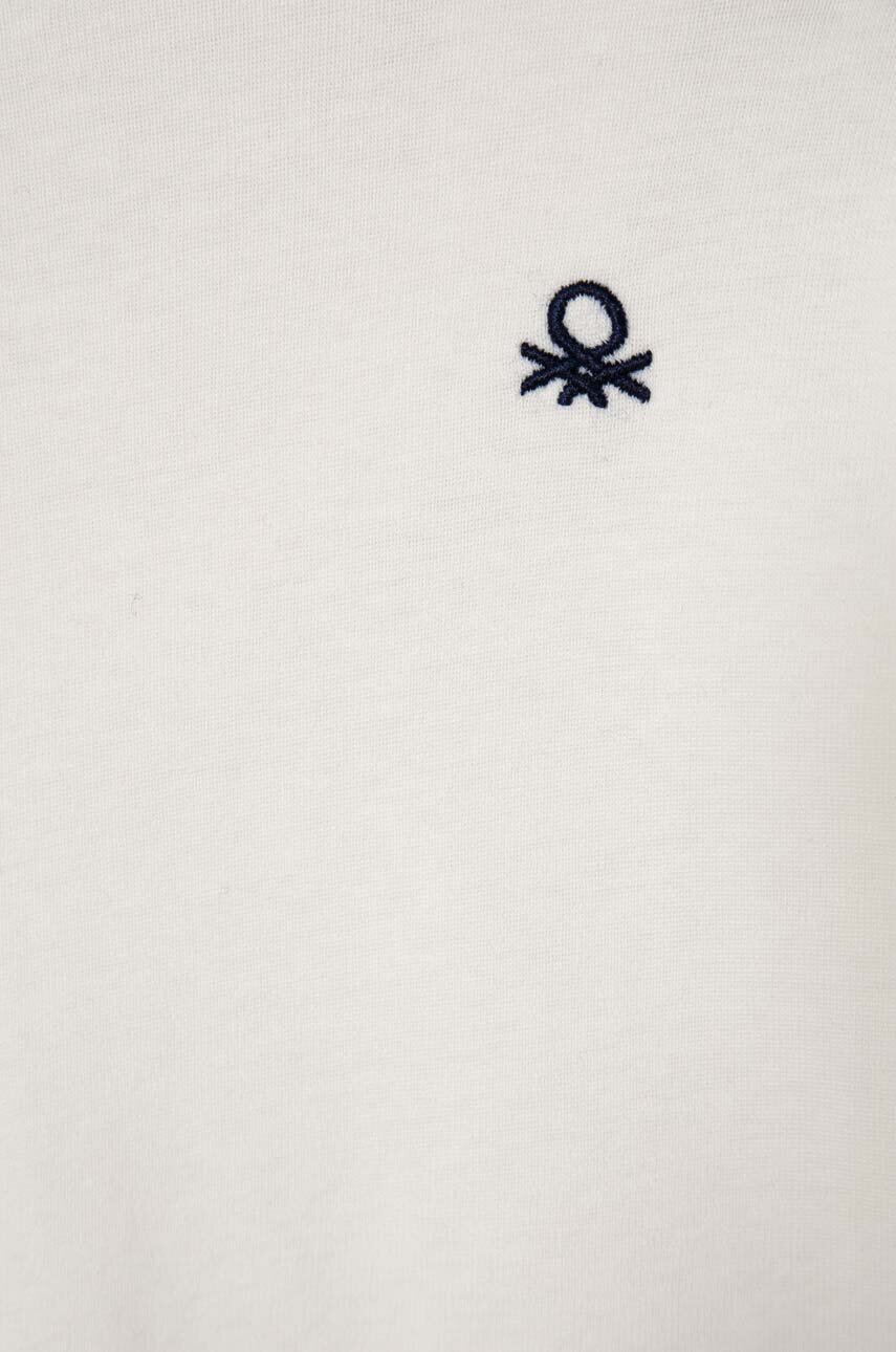 Chłopiec United Colors of Benetton longsleeve bawełniany dziecięcy 3FHAG105E.P.SEASONAL beżowy