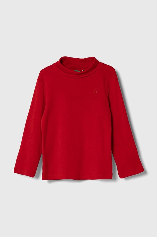 United Colors of Benetton longsleeve bawełniany dziecięcy bawełna czerwony 3FHAG105E.P.SEASONAL