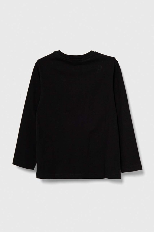 United Colors of Benetton longsleeve bawełniany dziecięcy 3YN4G10BW.P.SEASONAL czarny AW23