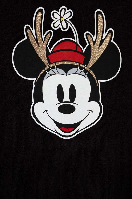 CHLAPEC Dětské bavlněné tričko s dlouhým rukávem United Colors of Benetton x Disney 3VR5C10GQ.G.SEASONAL černá