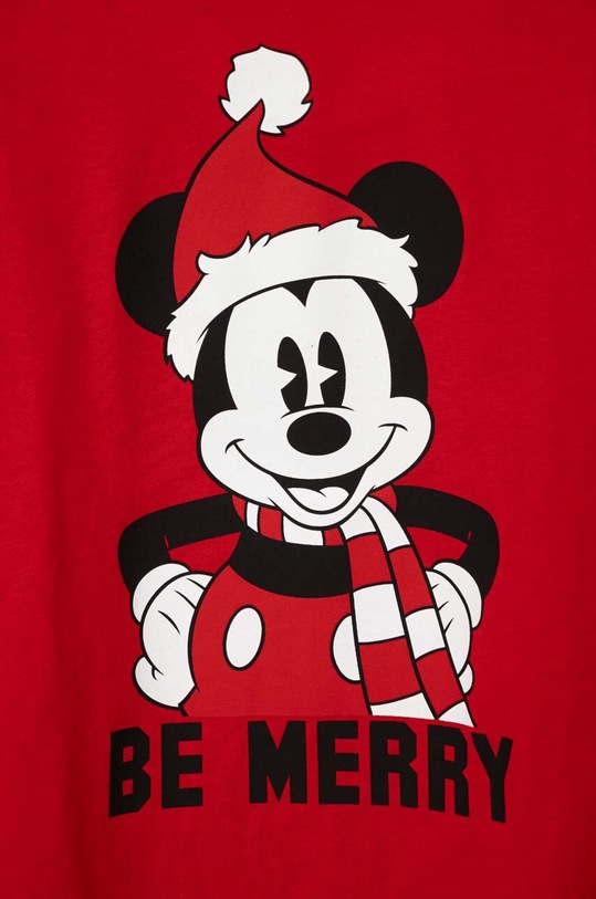 Chłopiec United Colors of Benetton longsleeve bawełniany dziecięcy x Disney 3VR5C10GU.G.SEASONAL czerwony