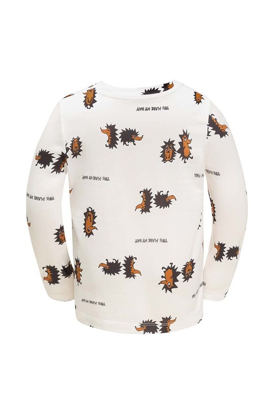 Дитячий лонгслів Jack Wolfskin GLEEL PRINT 1610431 бежевий AW23