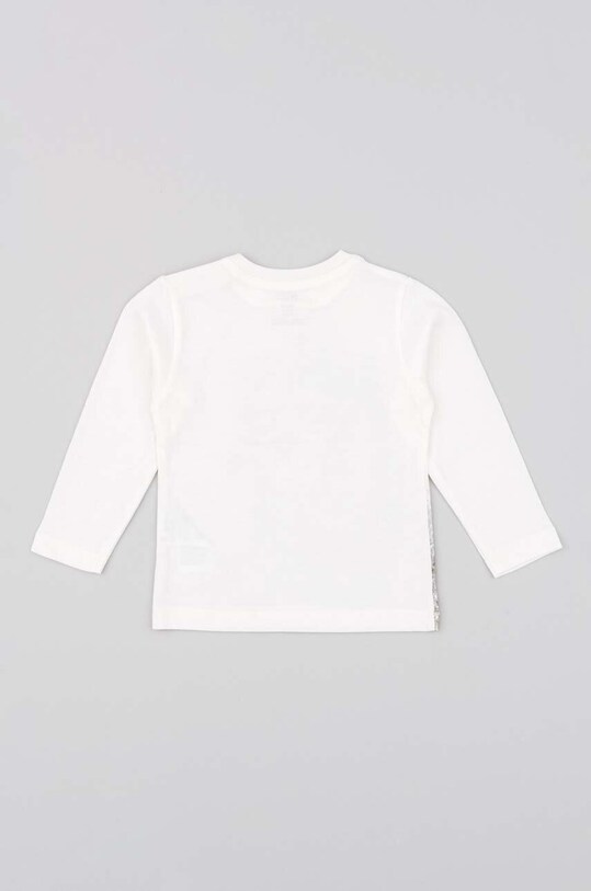 zippy longsleeve bawełniany niemowlęcy 3105536601 biały AW23