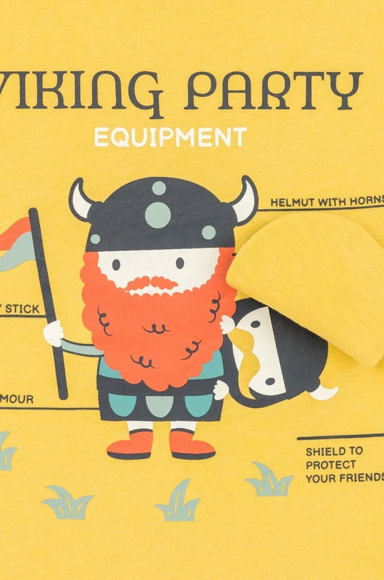 zippy longsleeve bawełniany niemowlęcy żółty 3105545001