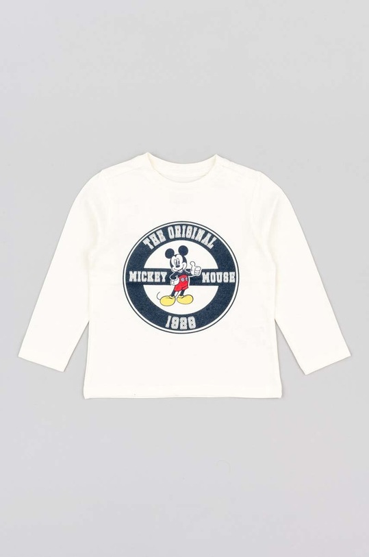 zippy longsleeve bawełniany niemowlęcy nadruk biały 3105558301
