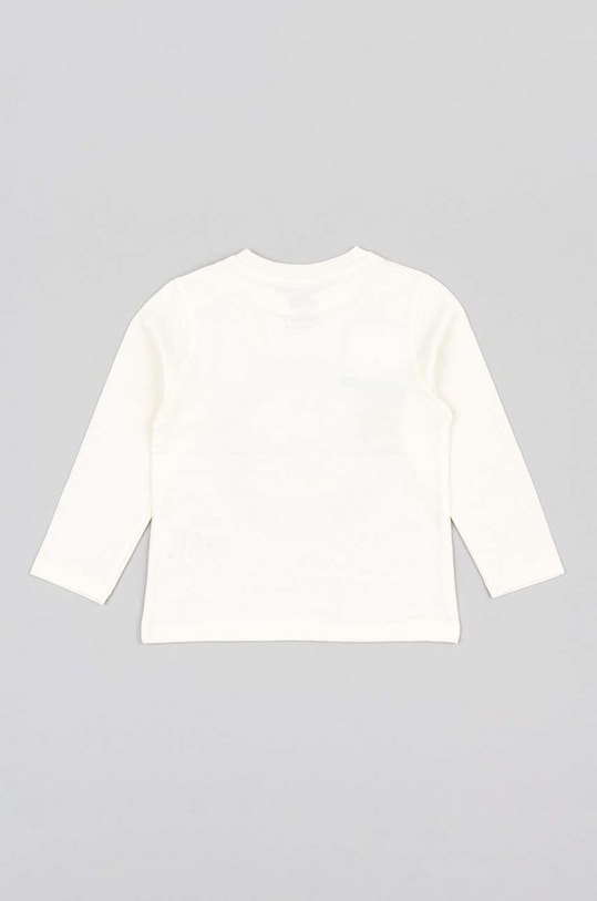 zippy longsleeve bawełniany niemowlęcy 3105558301 biały AW23
