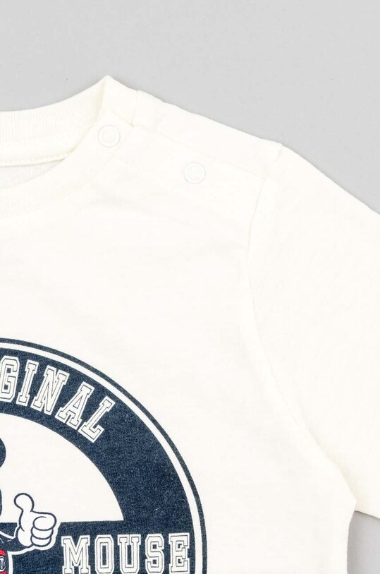 Chłopiec zippy longsleeve bawełniany niemowlęcy 3105558301 biały