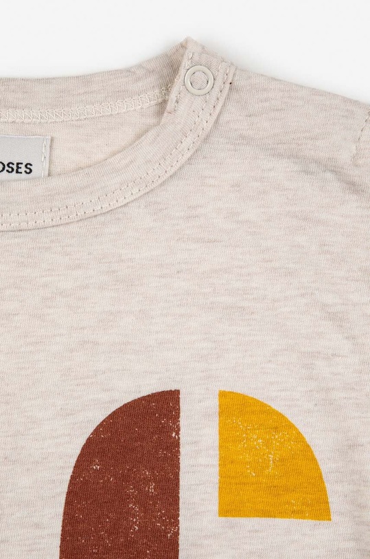 Dětský bavlněný dlouhý rukáv Bobo Choses 223AB005 béžová AW23