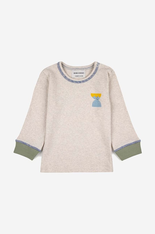 Bobo Choses longsleeve niemowlęcy 223AB011 beżowy AW23