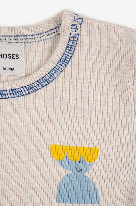 Chłopiec Bobo Choses longsleeve niemowlęcy 223AB011 beżowy