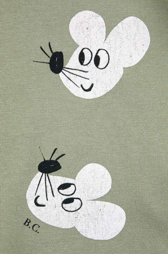 Мальчик Детский лонгслив Bobo Choses 223AC026 зелёный