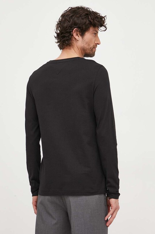 Odzież Tommy Hilfiger longsleeve bawełniany MW0MW32366 czarny