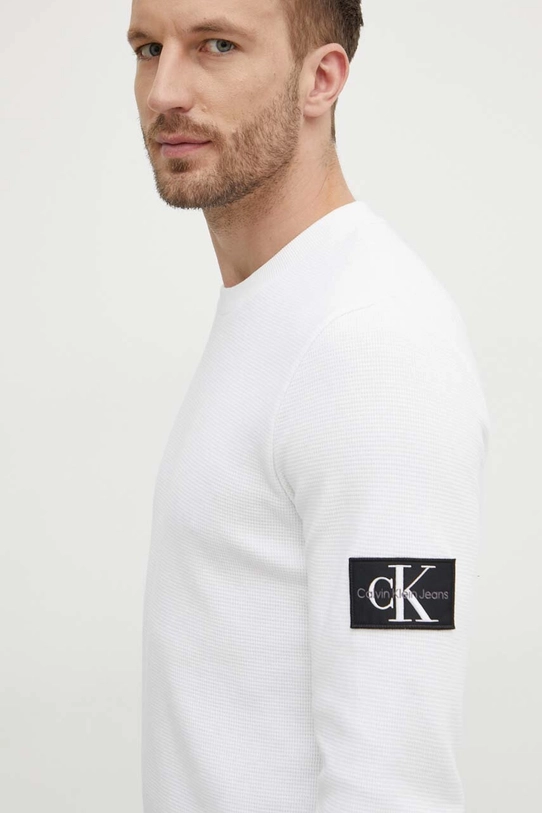 Pamučna dukserica Calvin Klein Jeans bež J30J323485