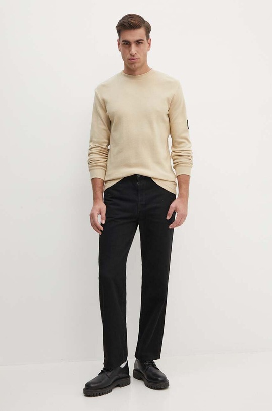 Calvin Klein Jeans bluza bawełniana J30J323485 beżowy AA00