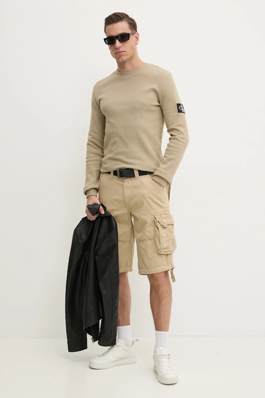 Calvin Klein Jeans bluza bawełniana J30J323485 zielony AA00