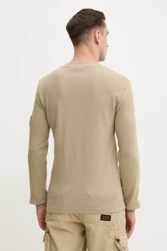 Odzież Calvin Klein Jeans bluza bawełniana J30J323485 zielony