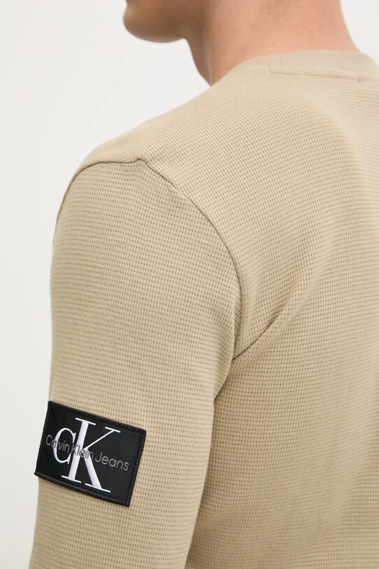 Бавовняна кофта Calvin Klein Jeans J30J323485 зелений