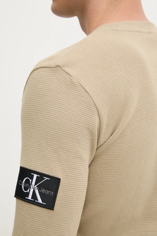 Calvin Klein Jeans bluza bawełniana J30J323485 zielony