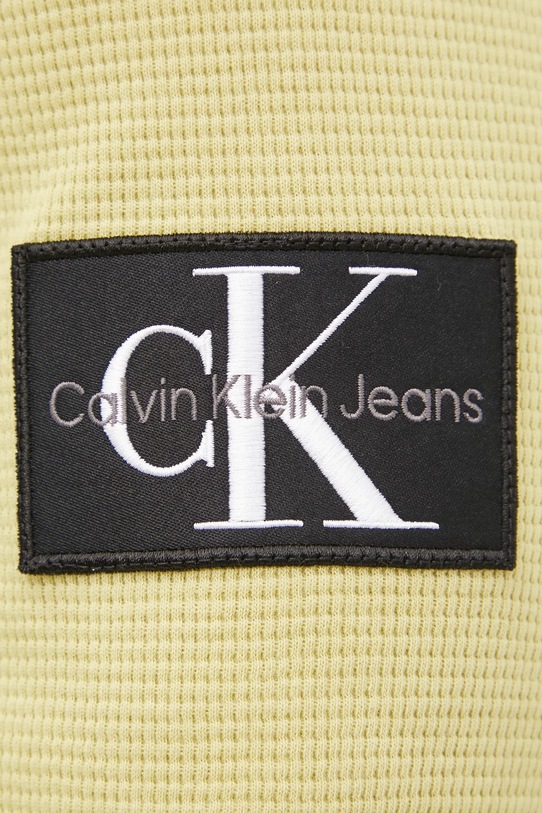 Calvin Klein Jeans bluza bawełniana J30J323485 zielony