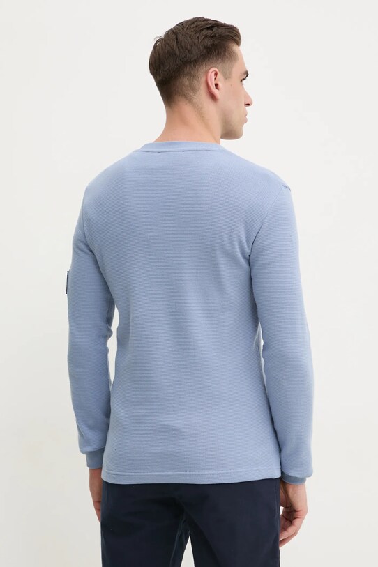 Одяг Бавовняна кофта Calvin Klein Jeans J30J323485 блакитний