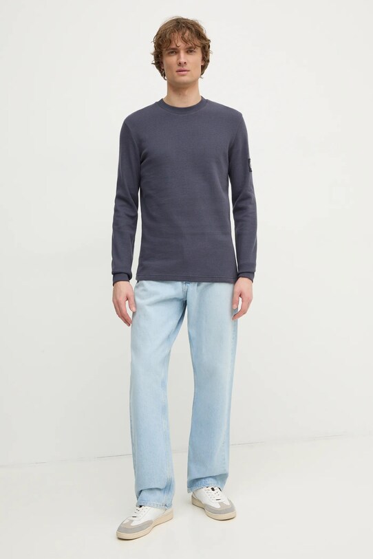 Хлопковая кофта Calvin Klein Jeans J30J323485 голубой AA00