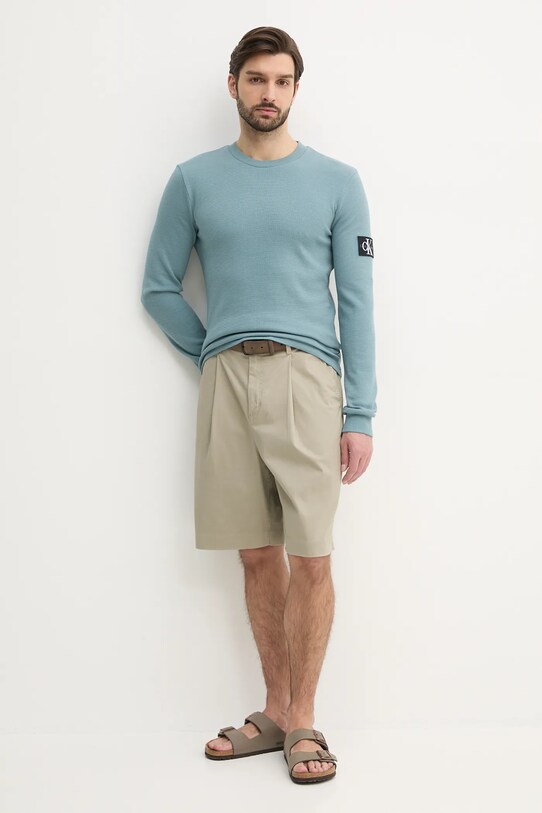 Calvin Klein Jeans hanorac de bumbac J30J323485 verde AA00