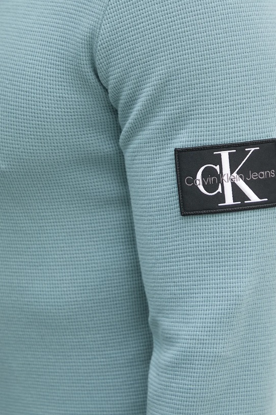 Calvin Klein Jeans bluza bawełniana J30J323485 zielony